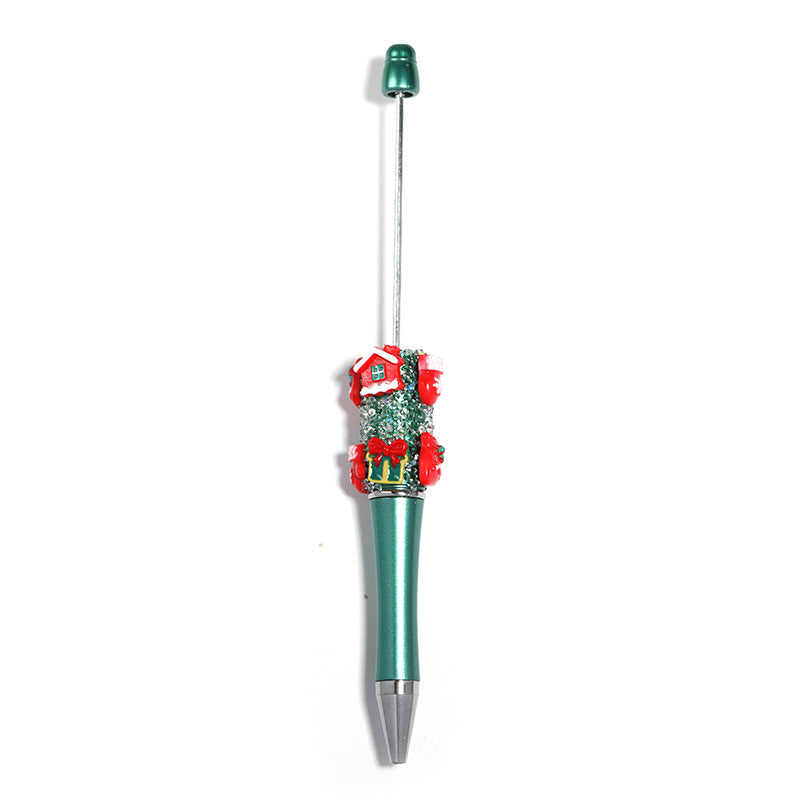 Wholesale 5pcs Christmas Snowflake Handmade Rhinestone Starry Sugar DIY Ballpoint Pen